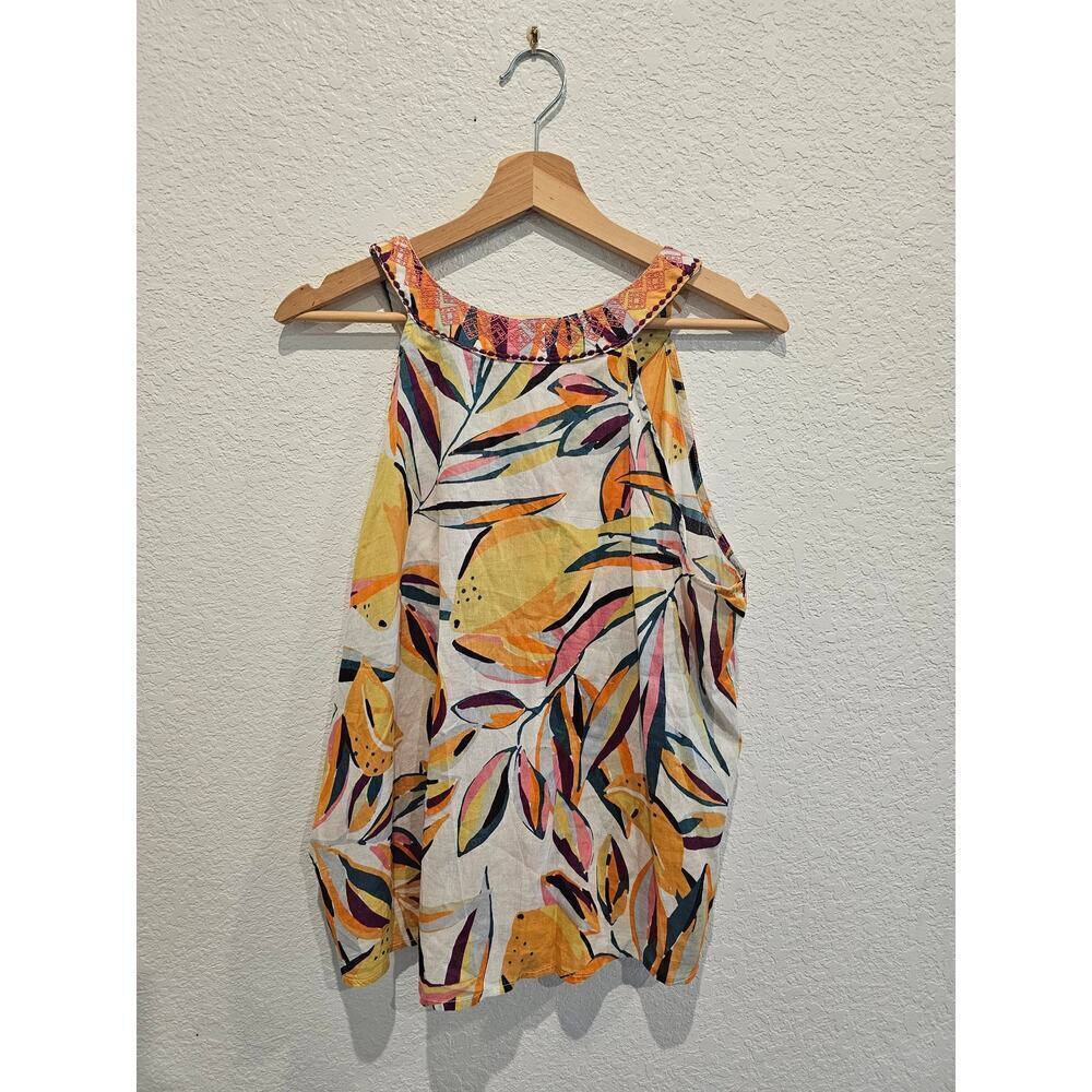 C+California floral top sz Medium - Picture 3 of 3